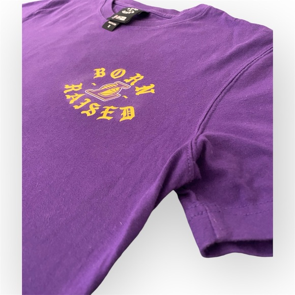 Los Angeles Lakers Purple and Yellow, Born and Raised T-shirt - Picture 4 of 4